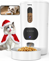 Yakry automatic cat feeder camera front view shows clear feeding monitoring and remote control potential.