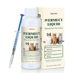 Yakucho Dewomax liquid bottle for cats offering gentle digestive support