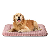 Yaning dog bed mat dusty pink bubble closeup emphasizes soft texture for cozy naps