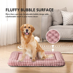 Yaning dog bed mat non-slip bottom keeps the mat in place during playful moments