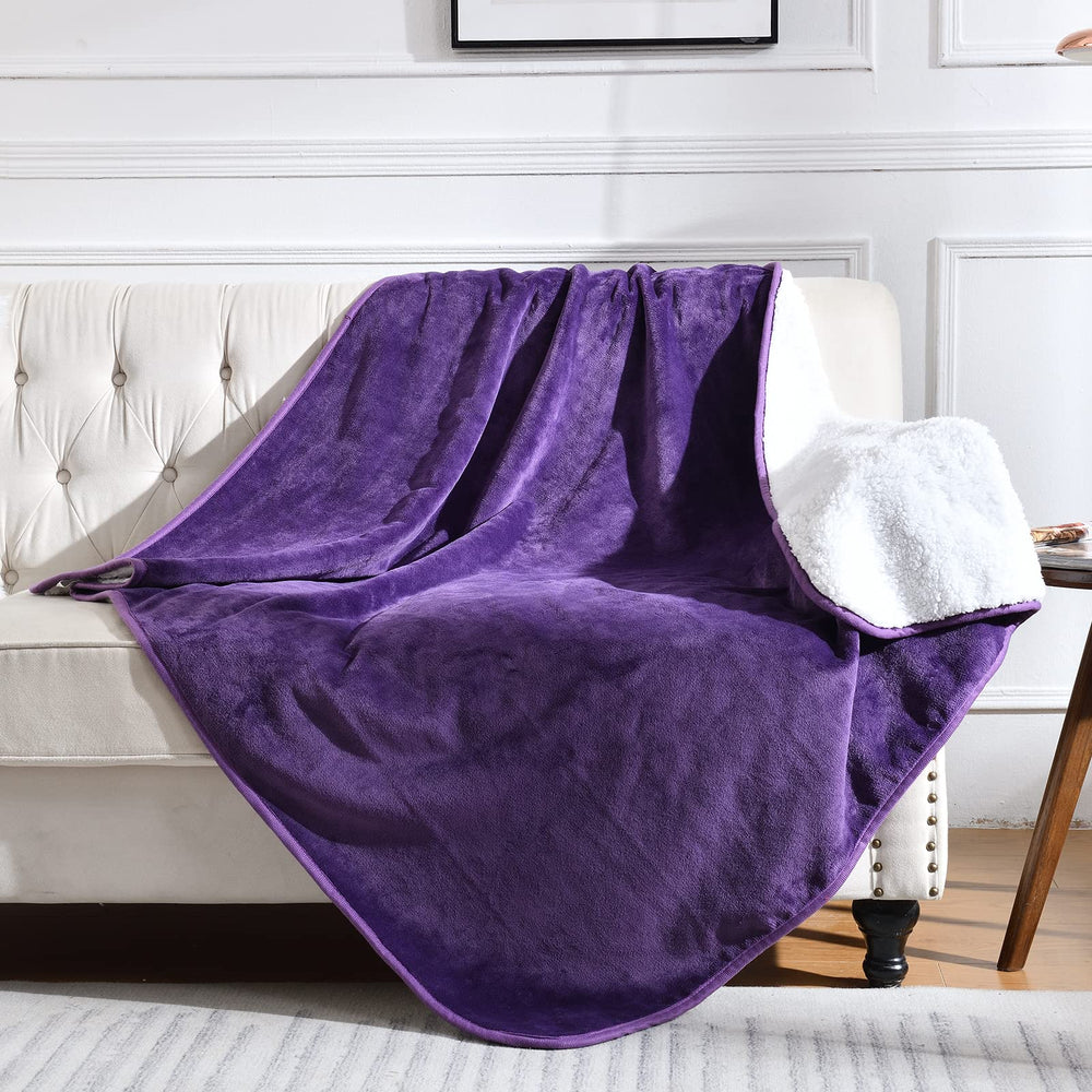 Yaning waterproof blanket on bed and couch protects furniture from spills and accidents.