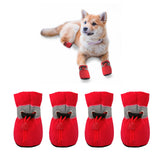 YAODHAOD dog shoes red paw size4 measurement guide for accurate fit and comfort.