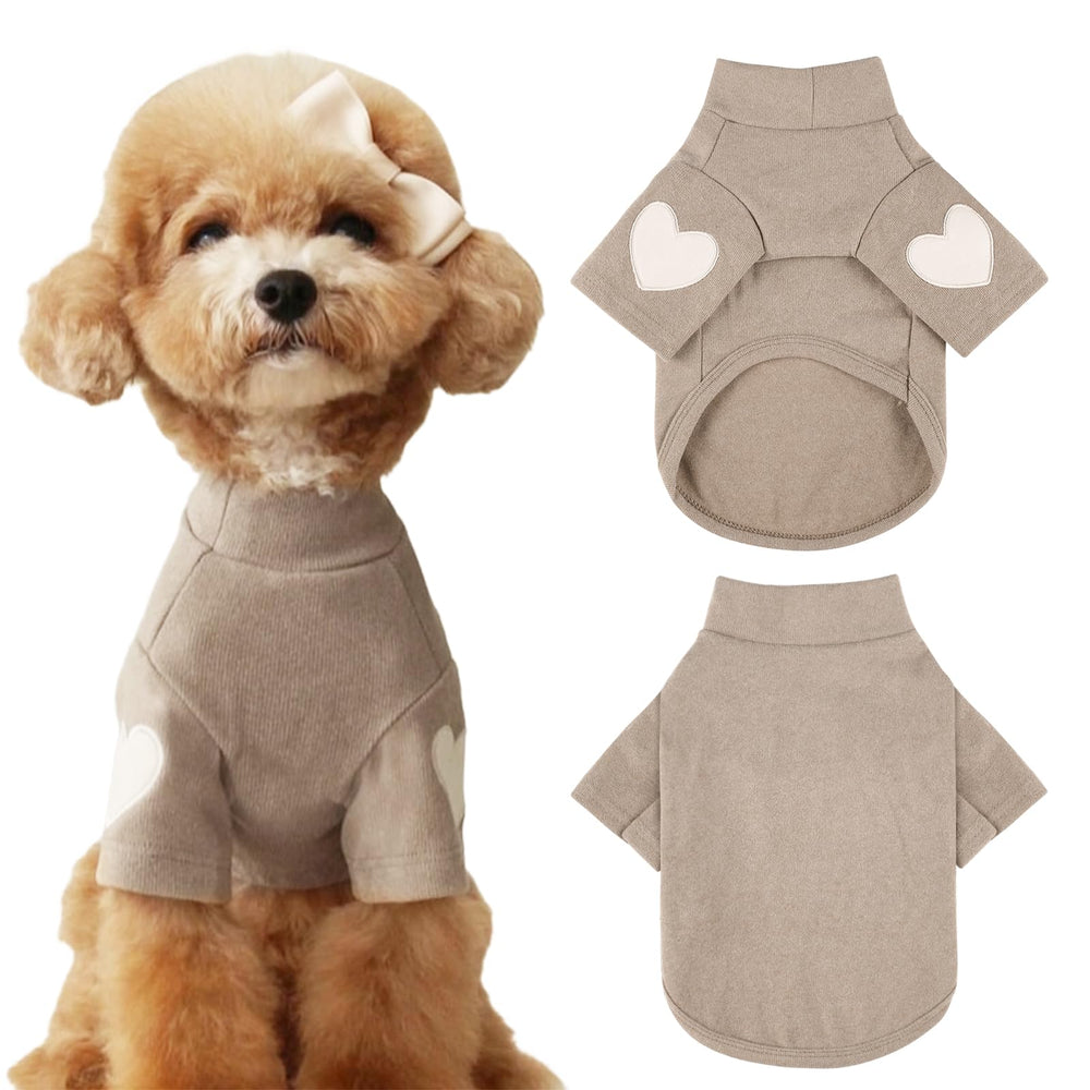 Yaopelky dog sweatshirt coffee front view cozy warmth for chilly walks