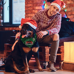 Yarcooly Griswold bandana shown with adjustable tie for easy wear