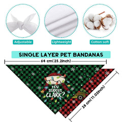 Yarcooly Griswold Eddie dog bandana side wear demonstrates adjustable fit for many breeds.