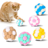 Yasdyri cat toy balls with bells rolling for interactive exercise