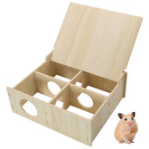 Yasdyri hamster wooden tunnel assembly makes setup quick and secure.