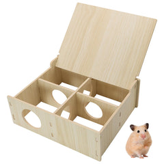 Yasdyri hamster wooden tunnel assembly makes setup quick and secure.