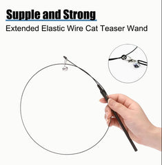 Yauende cat feather toys interactive play image illustrating chase and swat