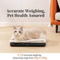 YauYik Digital Pet Scale LED display provides clear readouts in low light