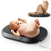 YauYik Pet Scale front view shows ergonomic nest design for steady weigh-ins.