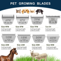 YAZIYIR 4FW blade 3/8 inch for longer cuts on big breeds