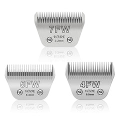 YAZIYIR 7FW blade 1/8 inch close-up for precise trimming on large dogs