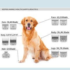 YAZIYIR detachable ceramic blade compatibility with Andis, Oster A5, Wahl KM10