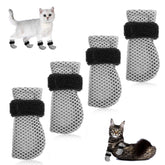 YBEATY cat boots anti-scratch mittens protect furniture during nail trimming.