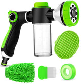 YCCOKJJ upgrade dog washing hose attachment foam dispenser close-up showing easy pet baths.