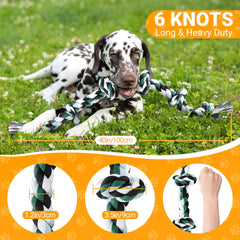 Ycozy rope toy designed for aggressive chewers with durable construction.