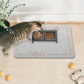 YCT Cat Pet Food Mat with non-slip backing for stable feeding area.