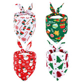 yeabwps triangle dog scarf snowman design for festive holiday photos.