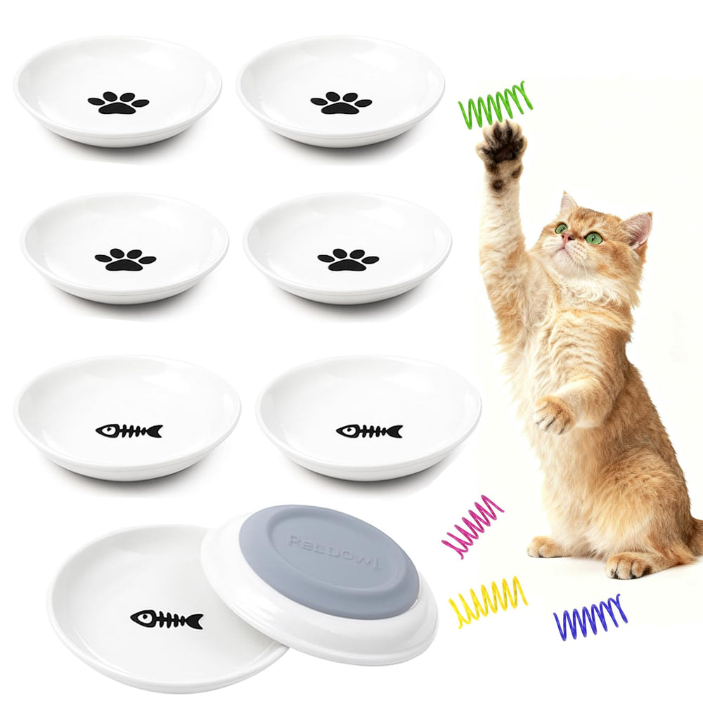 Yeahgo cat bowls with non-slip base keep meals steady and floors clean
