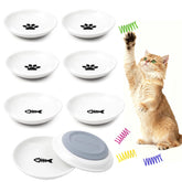 Yeahgo cat bowls with non-slip base keep meals steady and floors clean