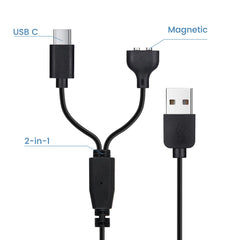 YEAOI 3ft charging cable length shown for home and outdoor use.