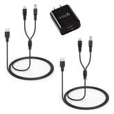 YEAOI bousnic charger cable front view enables easy simultaneous charging.