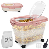 YECERCAN airtight pet food container with latch seal for fresher kibble.