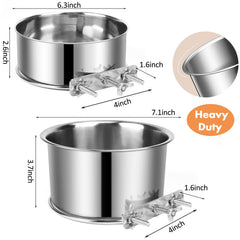 YECERCAN kennel water bowl installation hardware shown for quick, tool-free setup.