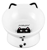 Yedio porcelain raised cat bowl elevates feeding for comfortable meals