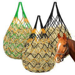 YedsIntu horse hay bag attached to trailer for travel feeding
