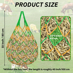 YedsIntu hay bag hanging in stable for easy daily feeding