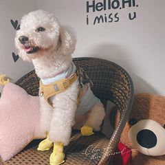 yeduzyn easy-on velcro straps enable quick fitting on dogs