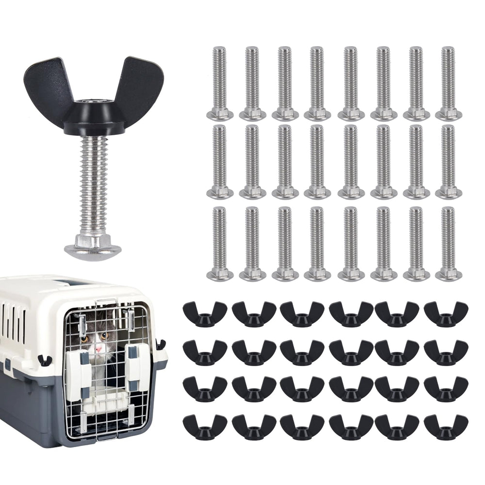 YeeBeny 24-pack pet carrier fasteners kit ready for durable cage repairs