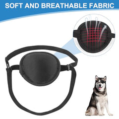 YeeBeny dog eye patch adjustable strap ensures a secure, comfortable fit.