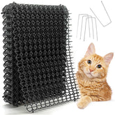 YeeLok Scat Mat roll-out-setup shows quick, humane installation for protecting furniture and plants.