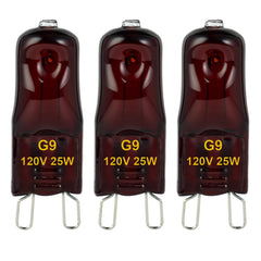 YEGRUEB G9 heat lamp bulbs packaging shows compact reptile heater and energy savings