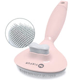 YiEFUR cat hair brush with soft-tip bristles for gentle detangling and comfort.