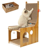 YEMOO cat scratcher double-layer board front view showcases durable construction for lasting play