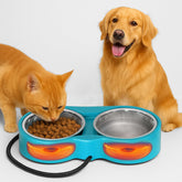 yeoleh heated-bowl dual design keeps water and food warm for pets