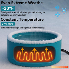 YEOLEH outdoor bowl highlights chew-resistant cord for pet safety.