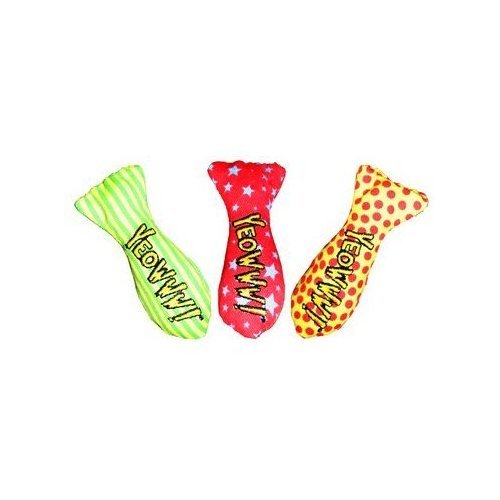 Yeowww 3X Catnip Stinkies Sardines pack with vibrant colors for interactive play