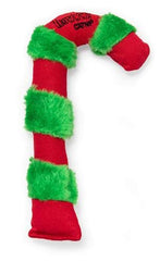 Yeowww! Candy cane catnip toy pack on colorful surface for festive cat enrichment