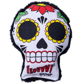 Yeowww! Catnip La CAT-rina face front with festive calaveras for playful engagement