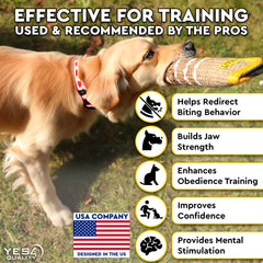 YES4QUALITY two soft strong handles provide secure grip for owners during tug-of-war.