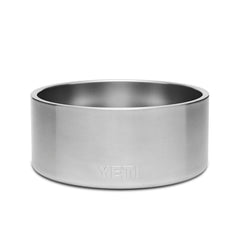 YETI Boomer 8 dog bowl front view showing durable stainless steel