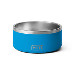 YETI Boomer 8 dog bowl top view highlighting durable stainless steel.