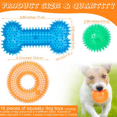 Yexiya spiky dog ball toy enhances chewing relief and dental stimulation.