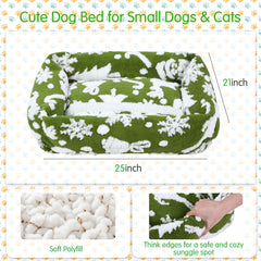 Yeyeplum plush fabric bed highlights soft texture and warmth for lounging.