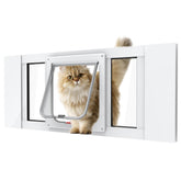 YGNNJY aluminum cat door window insert offers secure fit for renters with quick setup